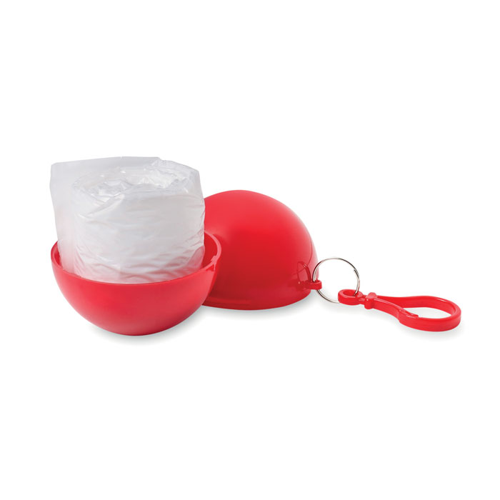 Дождевик в круглом чехле, красный-3