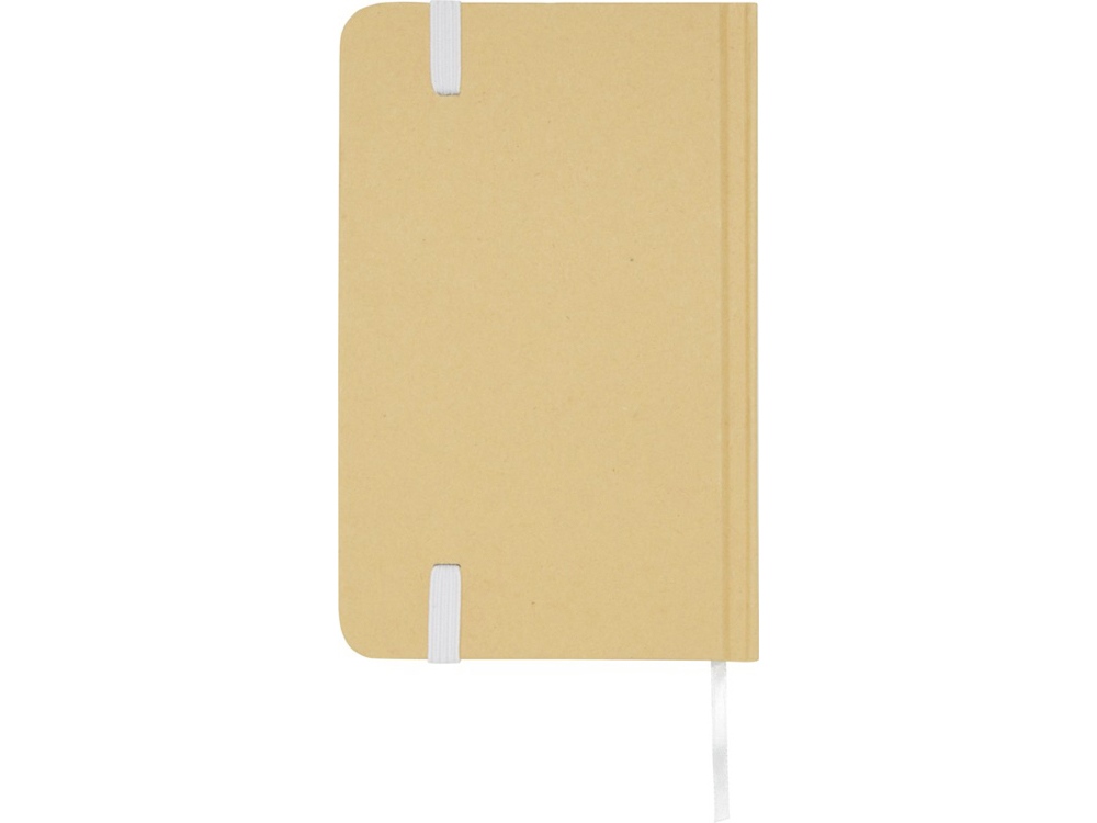 Reed блокнот формата А6 из переработанного материала в твердой обложке с простыми страницами - Белый-2