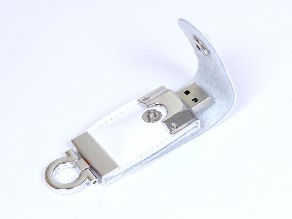 USB-флешка на 32 Гб в виде брелка, белый-0