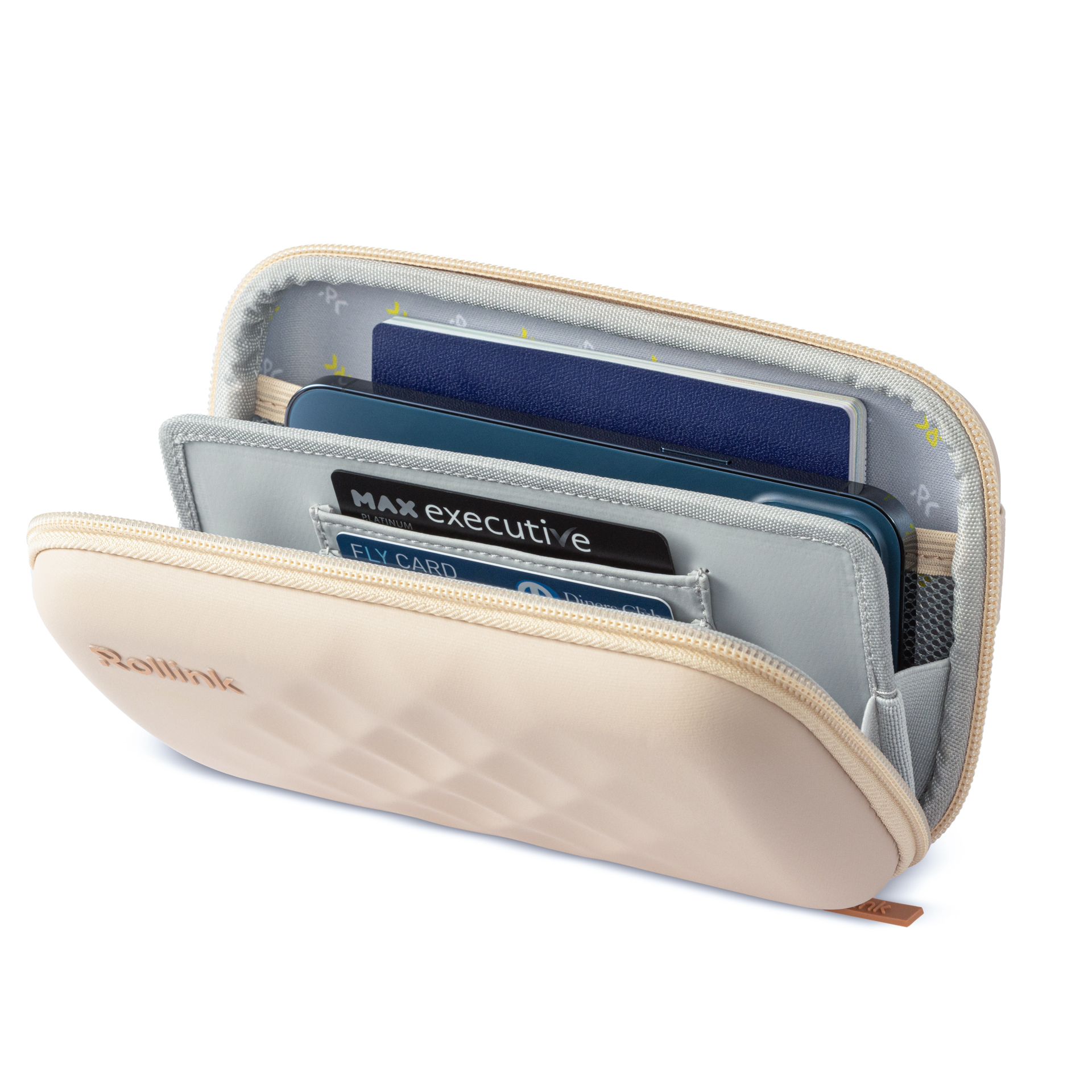 Дорожная сумочка Rollink Mini Bag Tour 21x12x6 см, персиковая-4