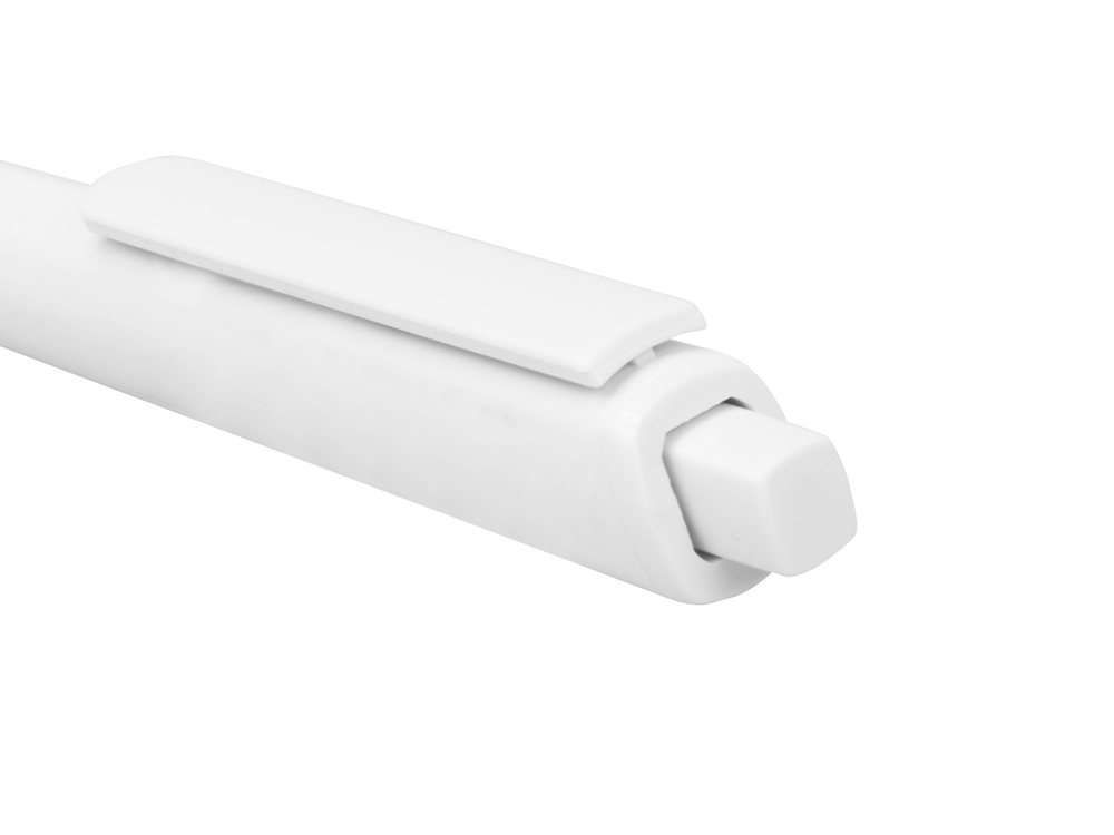 Ручка пластиковая трехгранная шариковая Lateen, белый-1