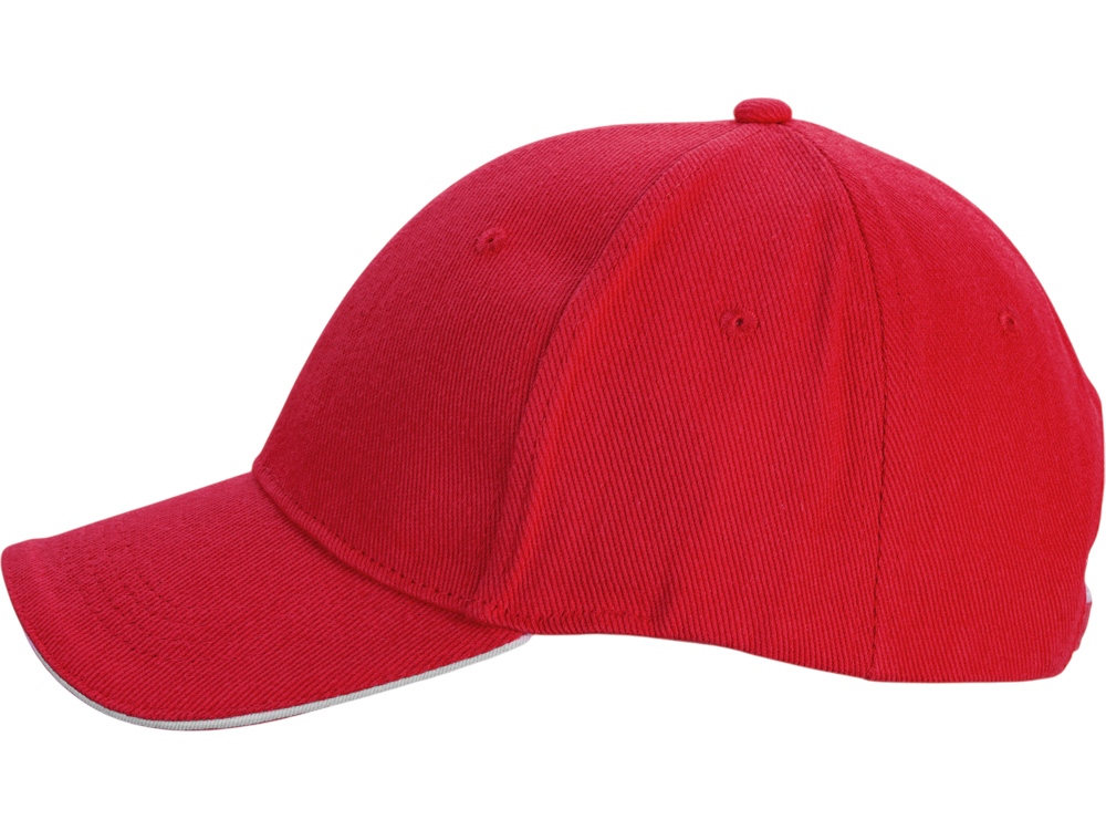 Бейсболка Cancun, красный/белый-5