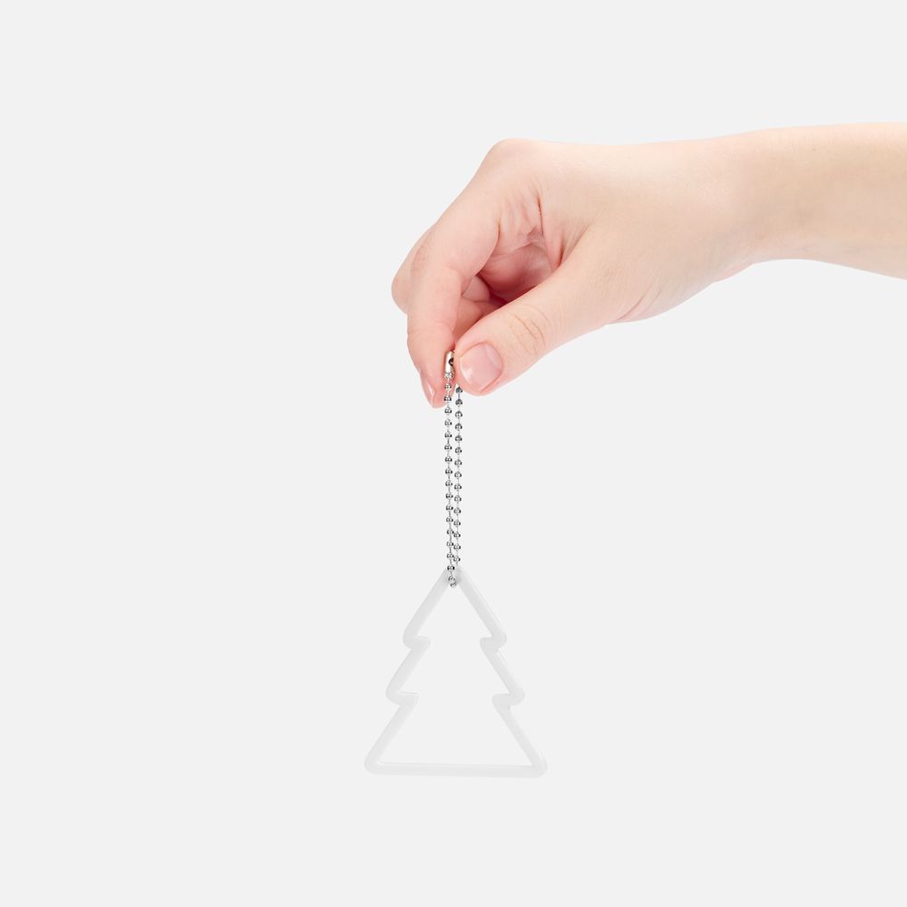 Подвеска «Елочка», 3D-печать, белая-2