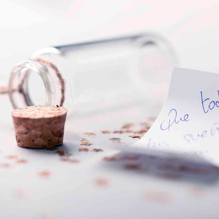 Бутылочка для пожеланий SHOILEN, прозрачный-3