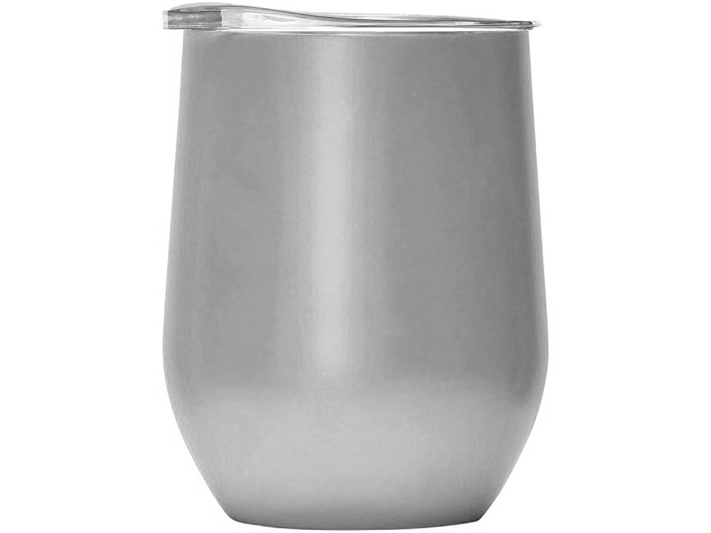 Вакуумная термокружка Sense, непротекаемая крышка, серый-2