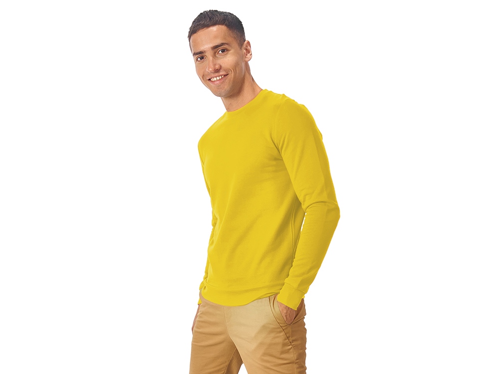 Свитшот Motion унисекс с начесом, жёлтый-3