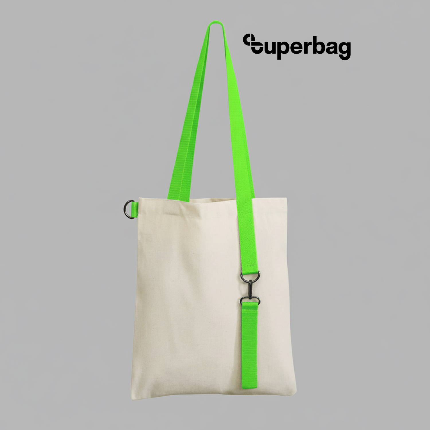 Шоппер Superbag с ремувкой 4sb (неокрашенный с салатовым)-0