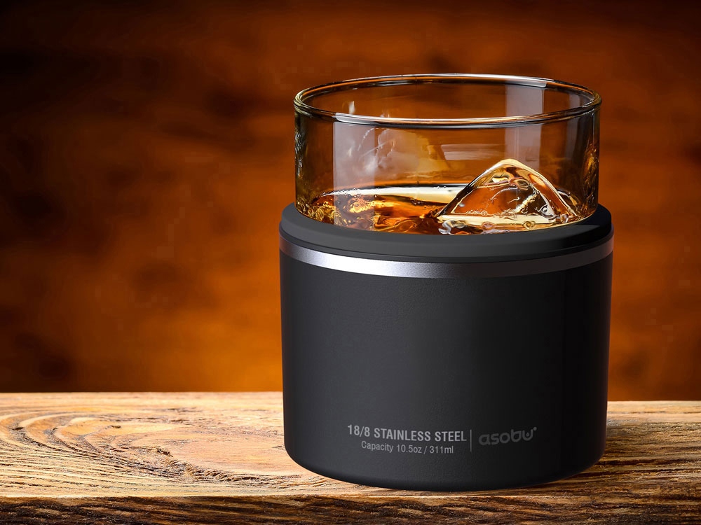 Тумблер для виски WHISKEY KUZIE, черный-8