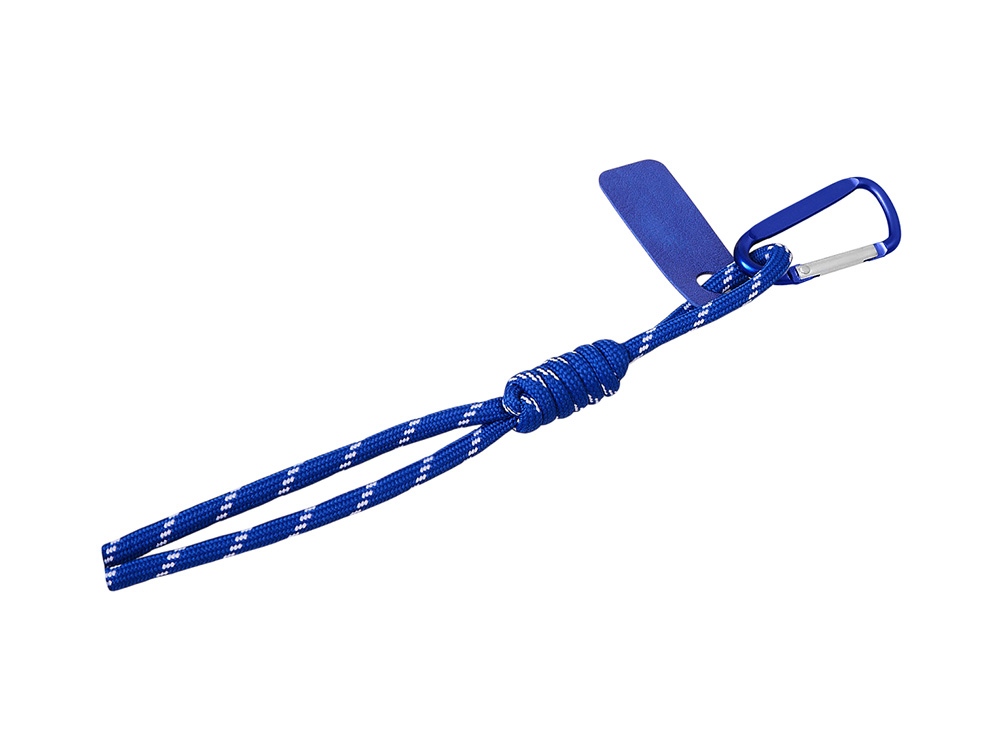 Брелок-веревочка на карабине Trinket, синий-0