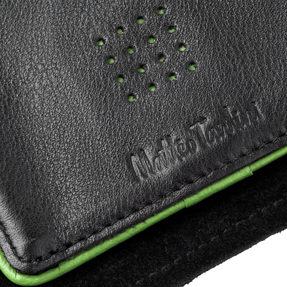 Кошелек Partinico, черный с зеленым-2