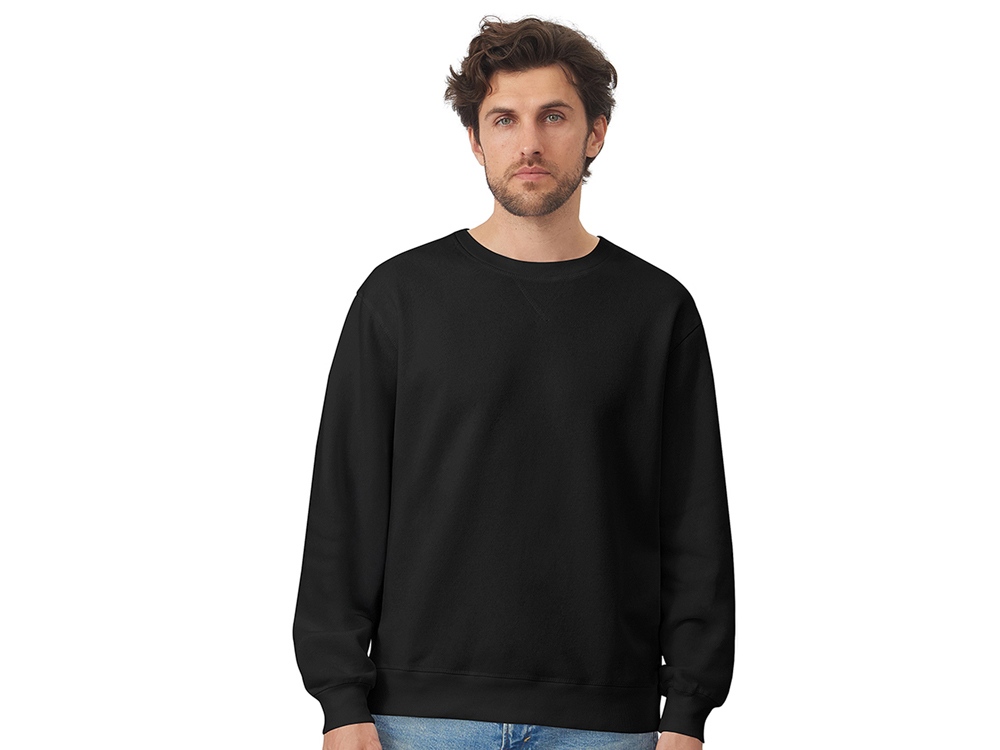 Свитшот оверсайз Lisbon унисекс, черный-2