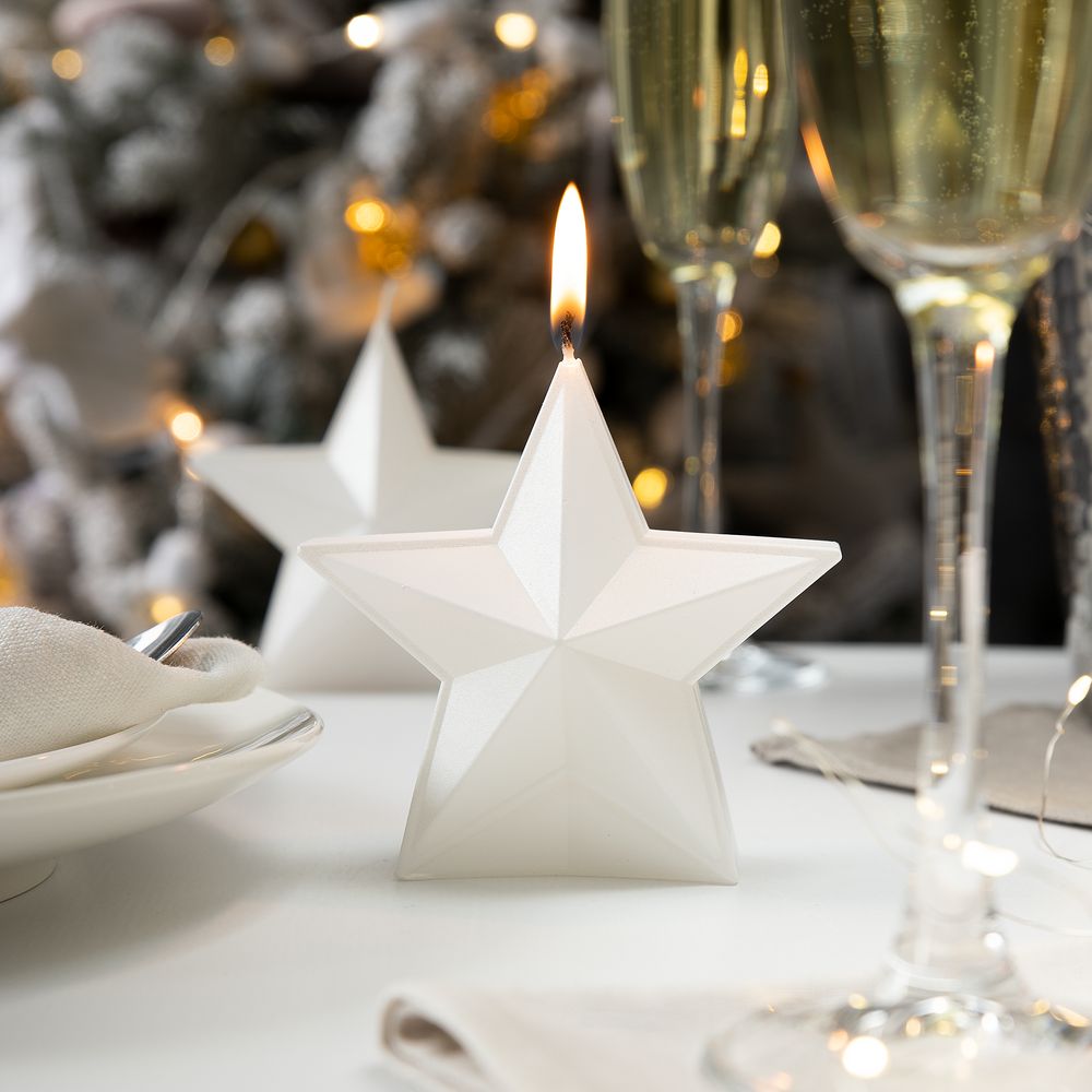 Свеча High Five, белая-1