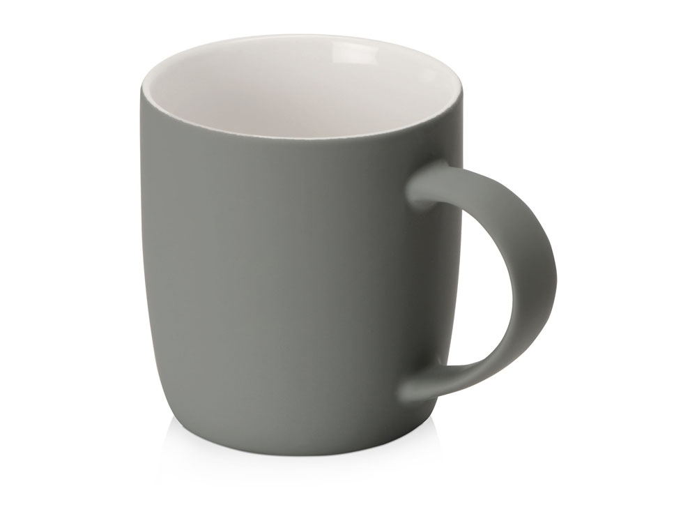 Кружка с покрытием soft-touch Dalgona, серый-0