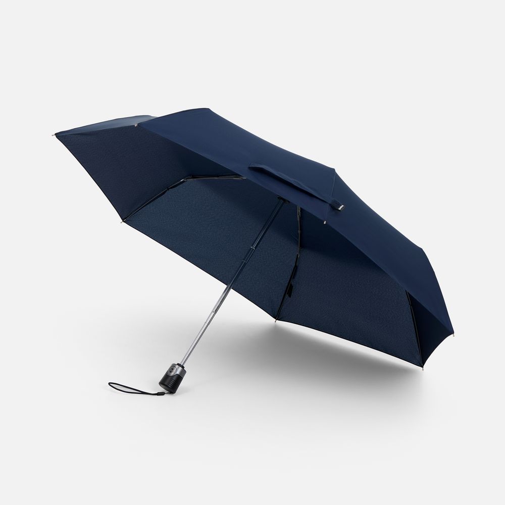 Складной зонт Take It Duo, темно-синий-0