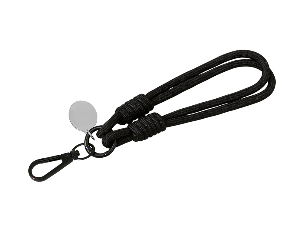 Брелок-браслет Bohemian c тканевым держателем для телефона, черный-3