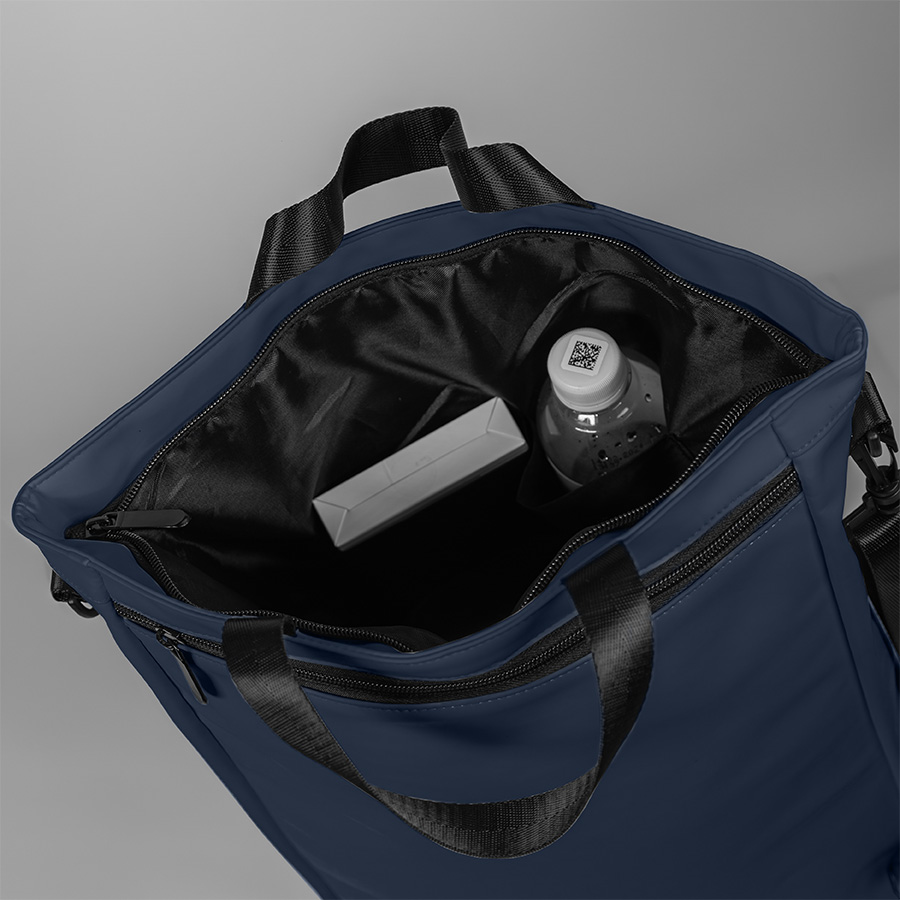 Рюкзак "Shop", т.синий, 42 х 39 х 13 см, 100% полиуретан, темно-синий-5