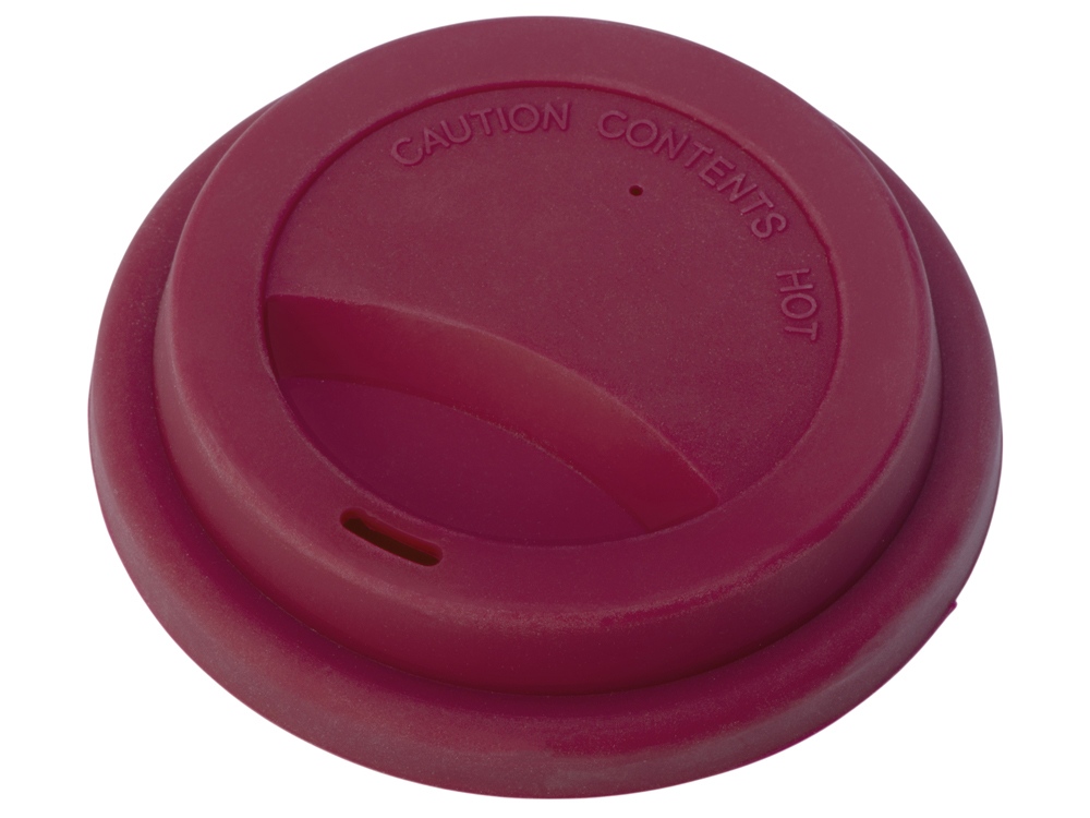 Стакан с силиконовой крышкой Cafe, burgundy-2