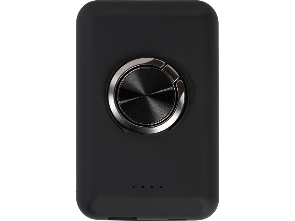 Магнитный беспроводной внешний аккумулятор MagnetIQ, 5000 mah, 10 W, черный-3