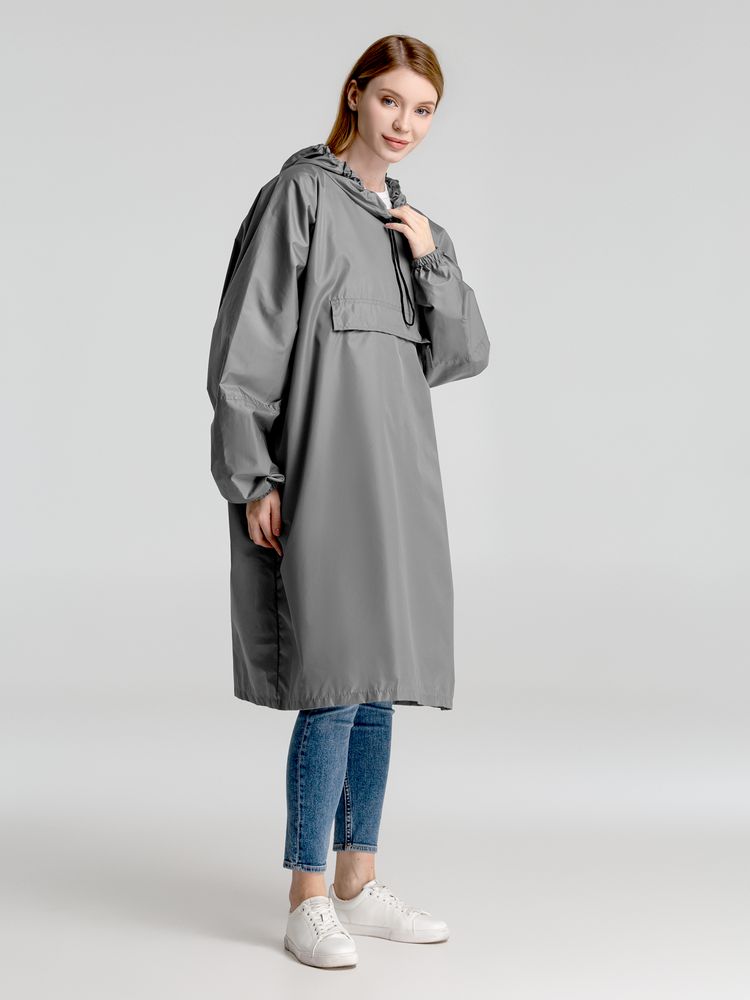 Дождевик-анорак Hard Work, серый, единый размер-5