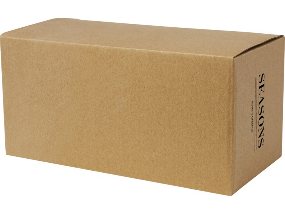 Стеклянный стакан Manti объемом 350 мл с двойными стенками и подставкой из бамбука, 2 шт. , natural-5