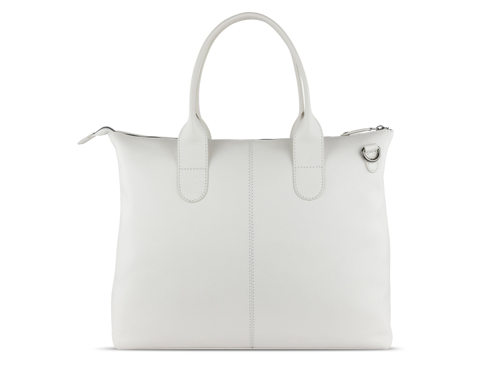 Сумка-шоппер BUGATTI ЭЛЬЗА | ELSA, белая, воловья кожа/полиэстер, 46х11х31,5 см-6
