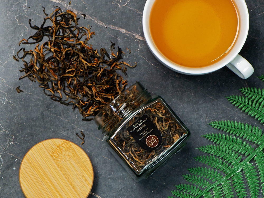 Чай красный, серия Ceremony, Жянь хун (золотая обезьяна), стеклянная банка-5