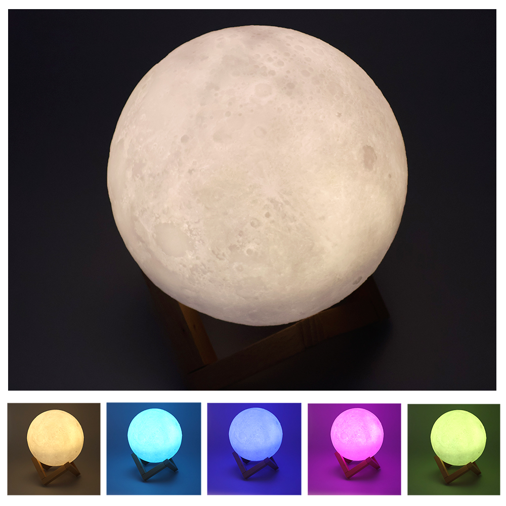 Беспроводная колонка-светильник Moonlight, Белый-4