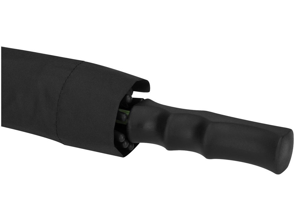 Зонт трость Spark полуавтомат 23, черный/лайм-4