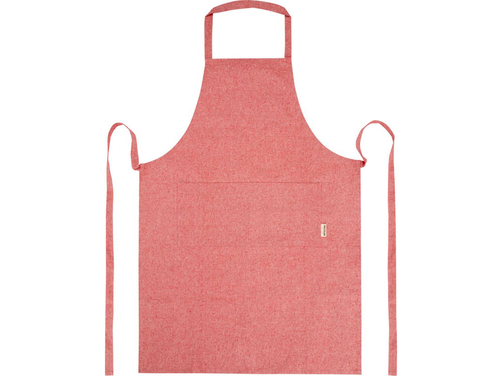 Pheebs 200 g/m2 recycled cotton apron, красный яркий-1