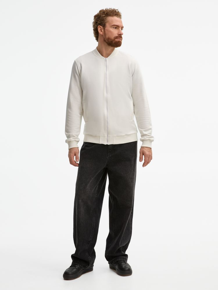 Бомбер унисекс Townie, молочно-белый-9