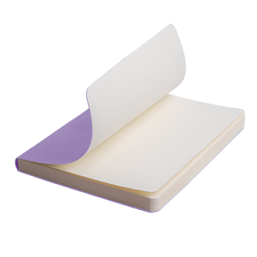 Ежедневник недатированный Tony, А5, сиреневый, кремовый блок в линейку, сиреневый-3