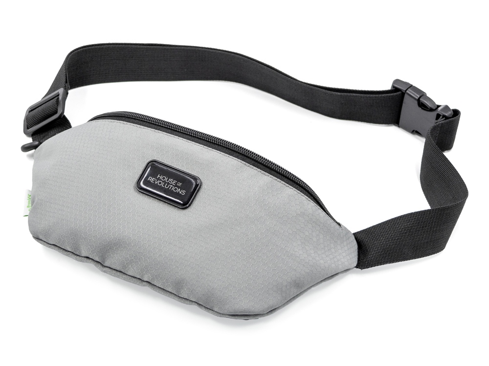 Универсальная водостойкая сумка на пояс Bumble из переработанного пластика, серый-7