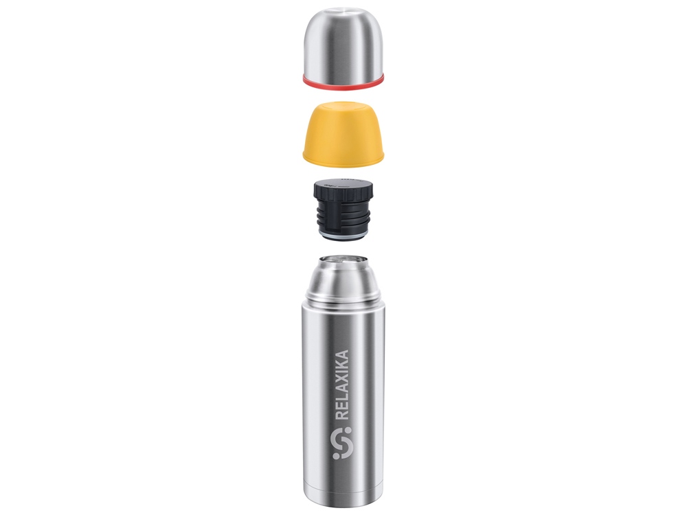 Термос Relaxika 102, 2 чашки, 1000 мл, стальной-2