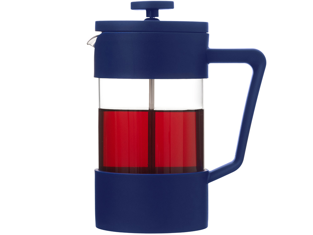 Пластиковый френч-пресс Intense, 600мл, темно-синий-5