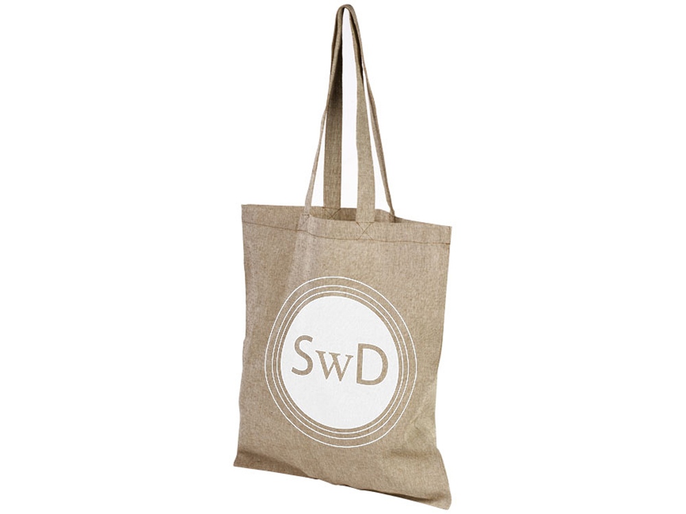 Сумка-тоут Pheebs из переработанного хлопка 150 г/м2, натуральный-6