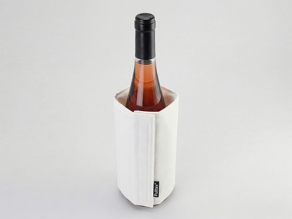 WINE COOLER SATIN WHITE/Охладитель-чехол для бутылки вина или шампанского, белый-0