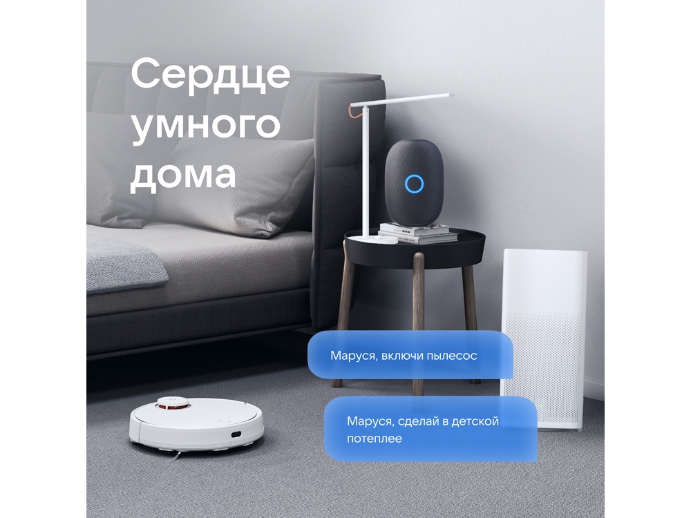 Умная колонка VK Капсула с голосовым помощником Марусей, черный-9