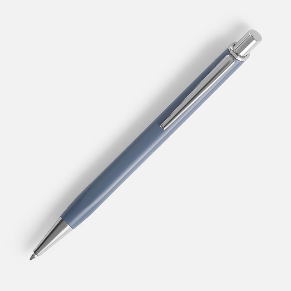 Ручка шариковая Konvent, матовая, серо-синяя-1