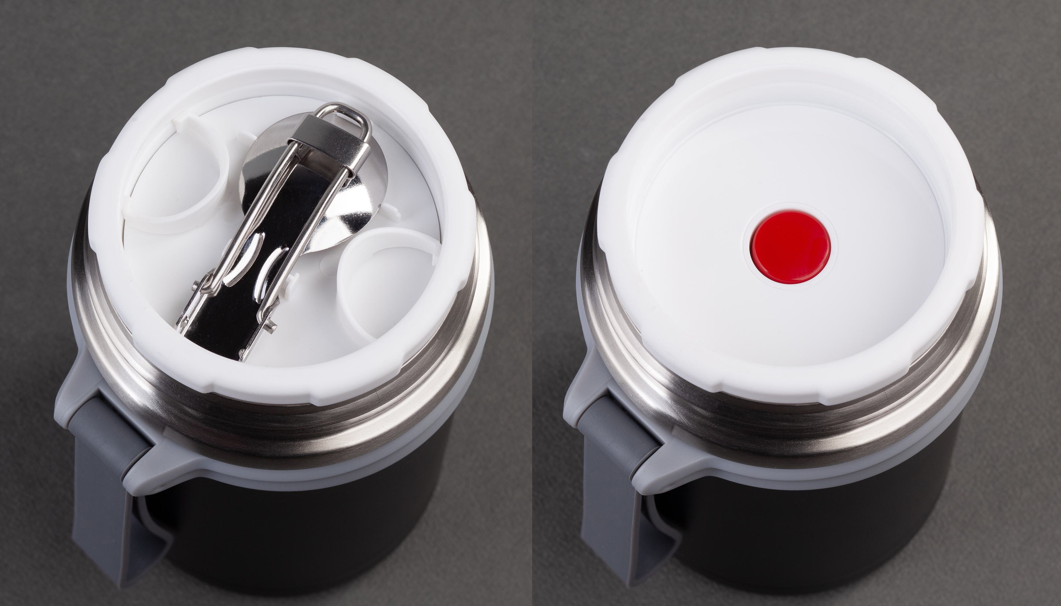 Термос для еды "Take away" 600 мл, покрытие пудра-4