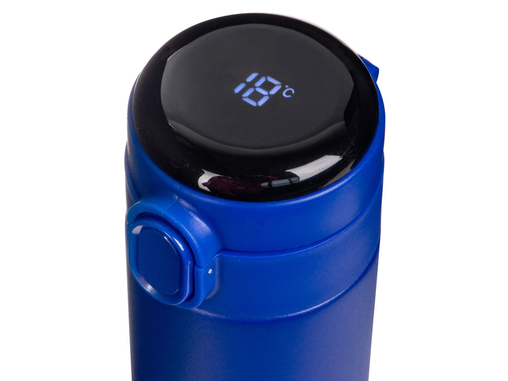 Вакуумная термокружка Waterline с медной изоляцией Bravo, 400 мл, тубус, синий-3