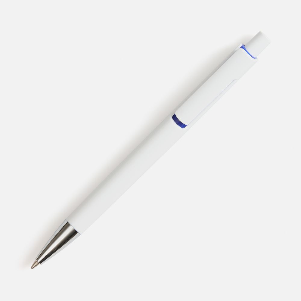 Ручка шариковая Dominanta, белая с темно-синим-2