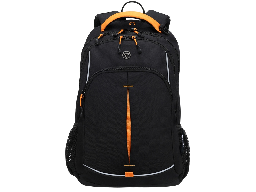 Рюкзак TORBER РАКЕТА черный/оранжевый, полиэстер/добби, 32x15x46 см, 22 л-0
