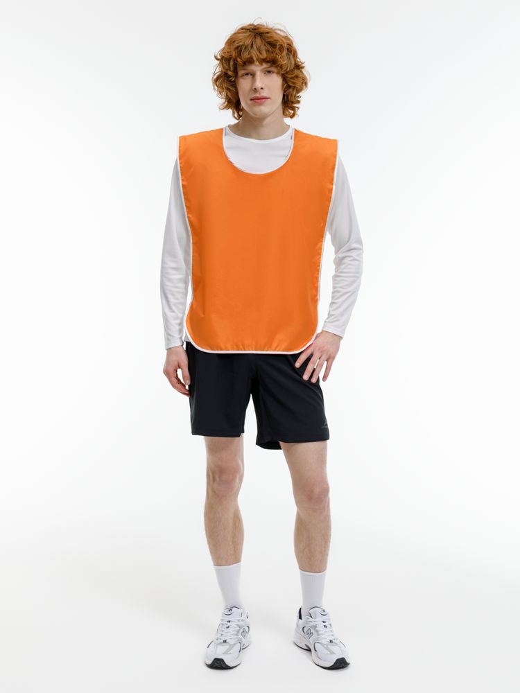 Манишка Member, оранжевая с белым-2