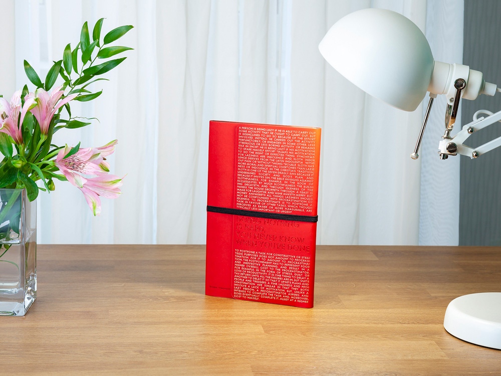 Ежедневник недатированный А5 Bilbao, красный-6