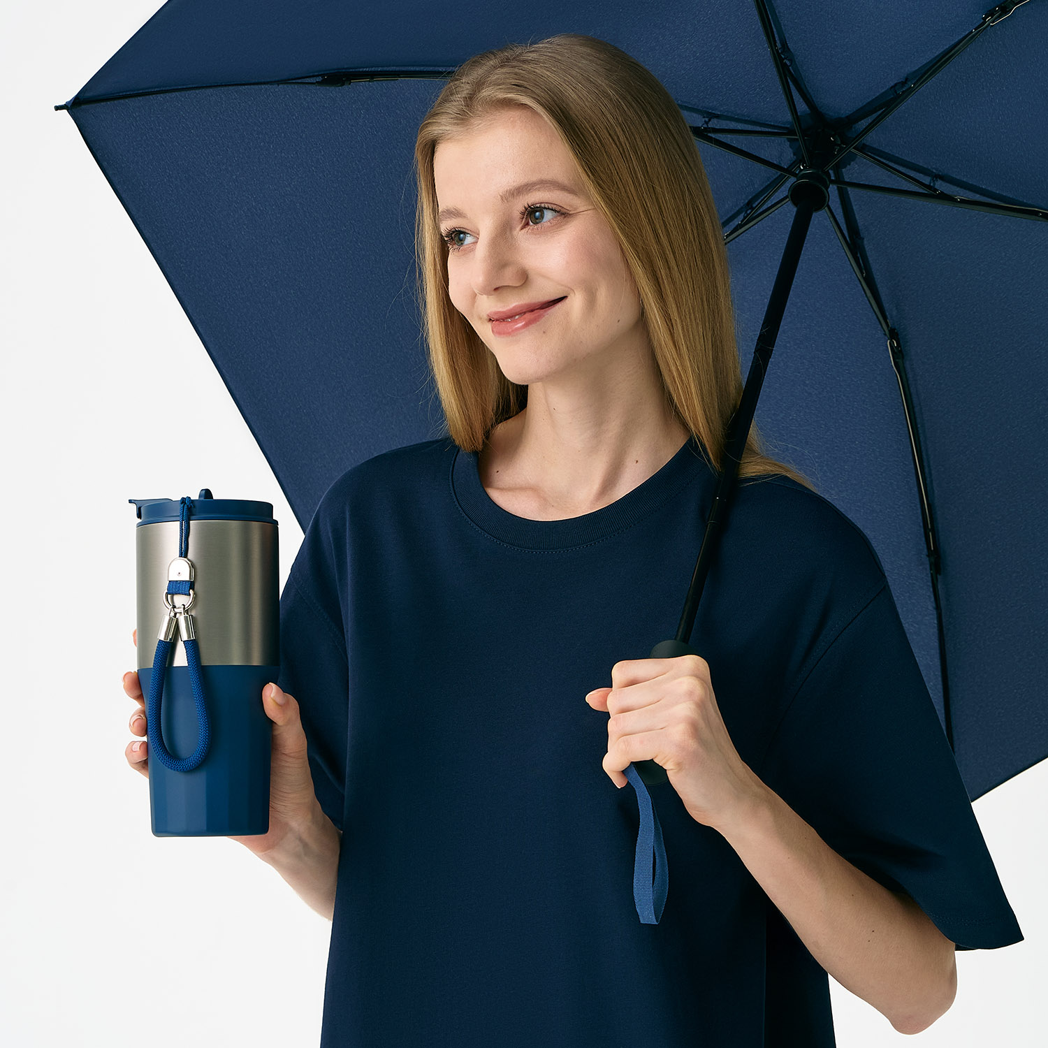 Термокружка вакуумная Авеню (Avenue), синяя-11