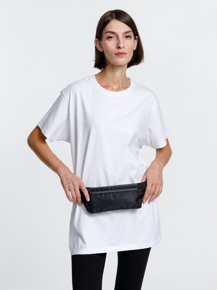 Спортивная поясная сумка Run for Fun, черная-3