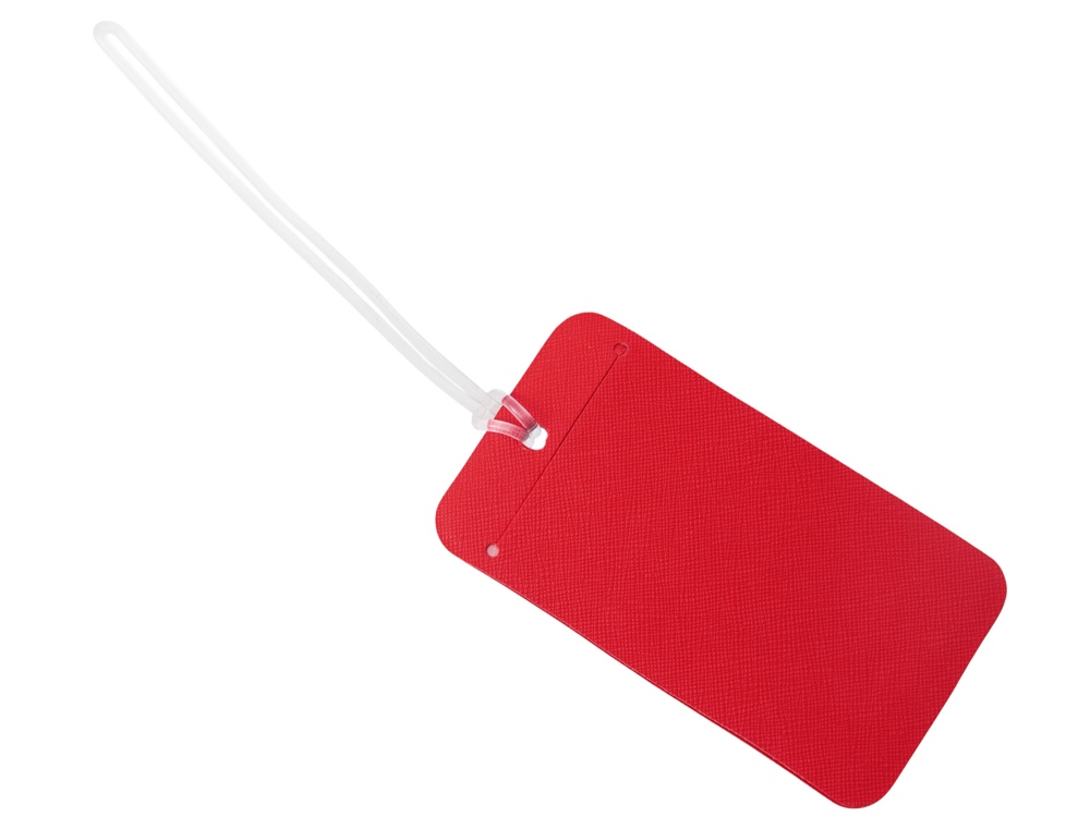 Багажная бирка Favor на силиконовой петле, красный-1