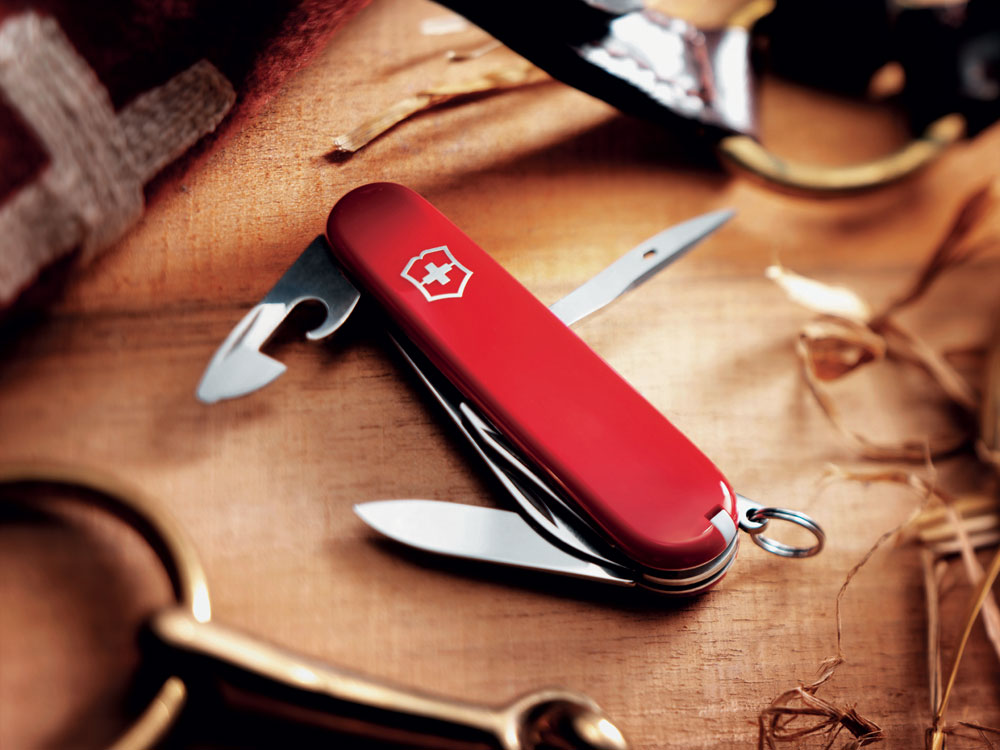 Нож перочинный VICTORINOX Spartan, 91 мм, 12 функций, красный-5