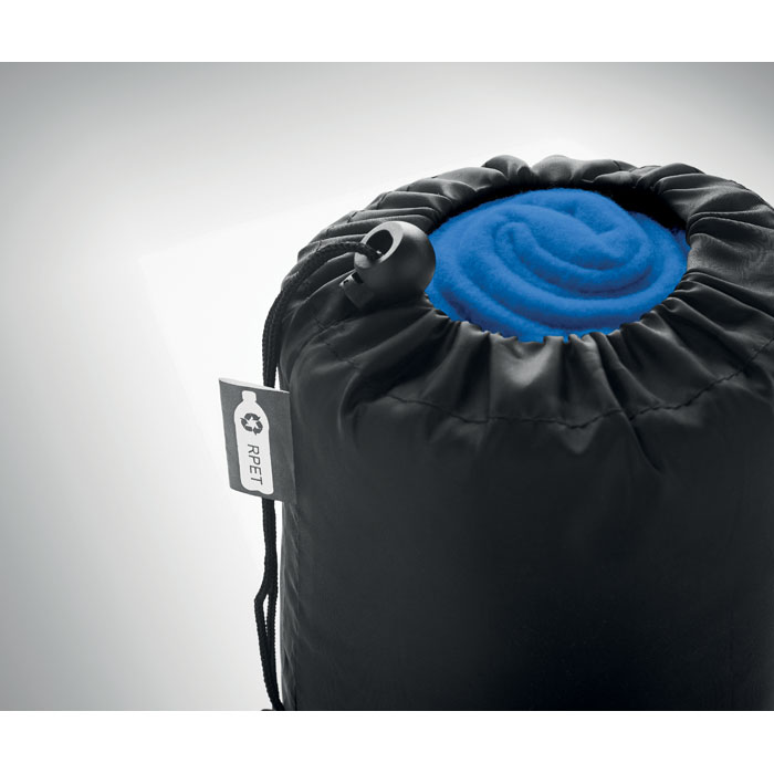 Флисовый дорожный плед из RPET, королевский синий-2