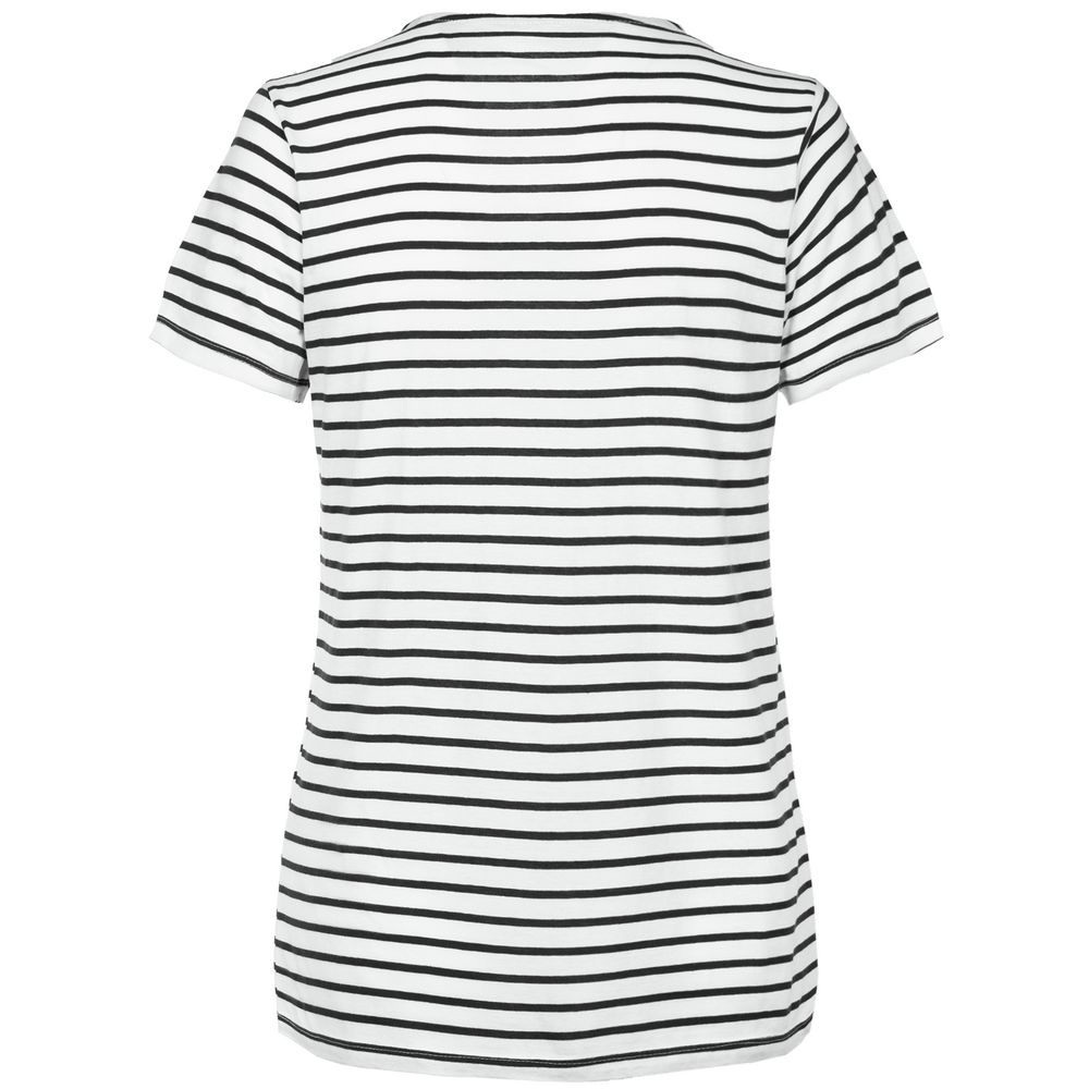 Футболка женская «Морские обитатели», белая с темно-синим-2